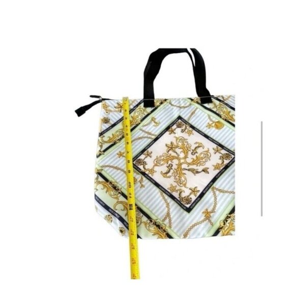 NWOT VICTORIA'S SECRET Insulated Cooler Tote Bag Zip Top Nautical Beach Themed - Picture 7 of 16